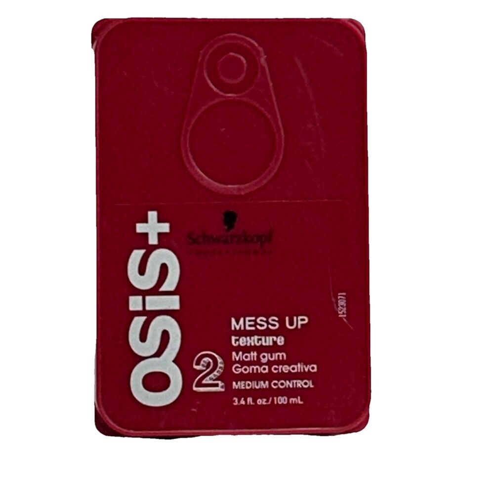Schwarzkopf Osis+ Mess Up Texture Matt Gum Medium Control Hair Pomade Gel
